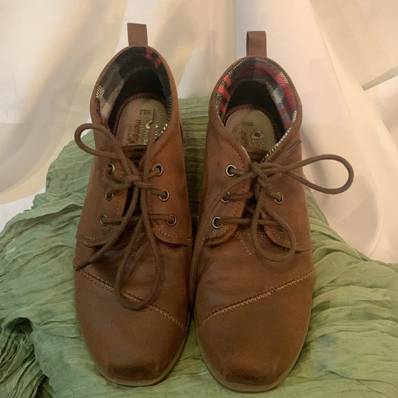 Bobs from Sketchers Brown Memory Foam Ankle Boots - Picture 5 of 10